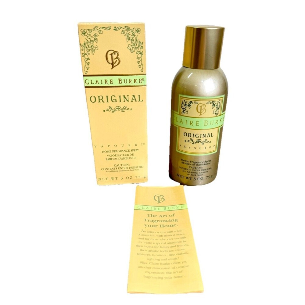 Vintage Claire Burke Vapourri Home Fragrance Spray Original Scent 3oz NEW